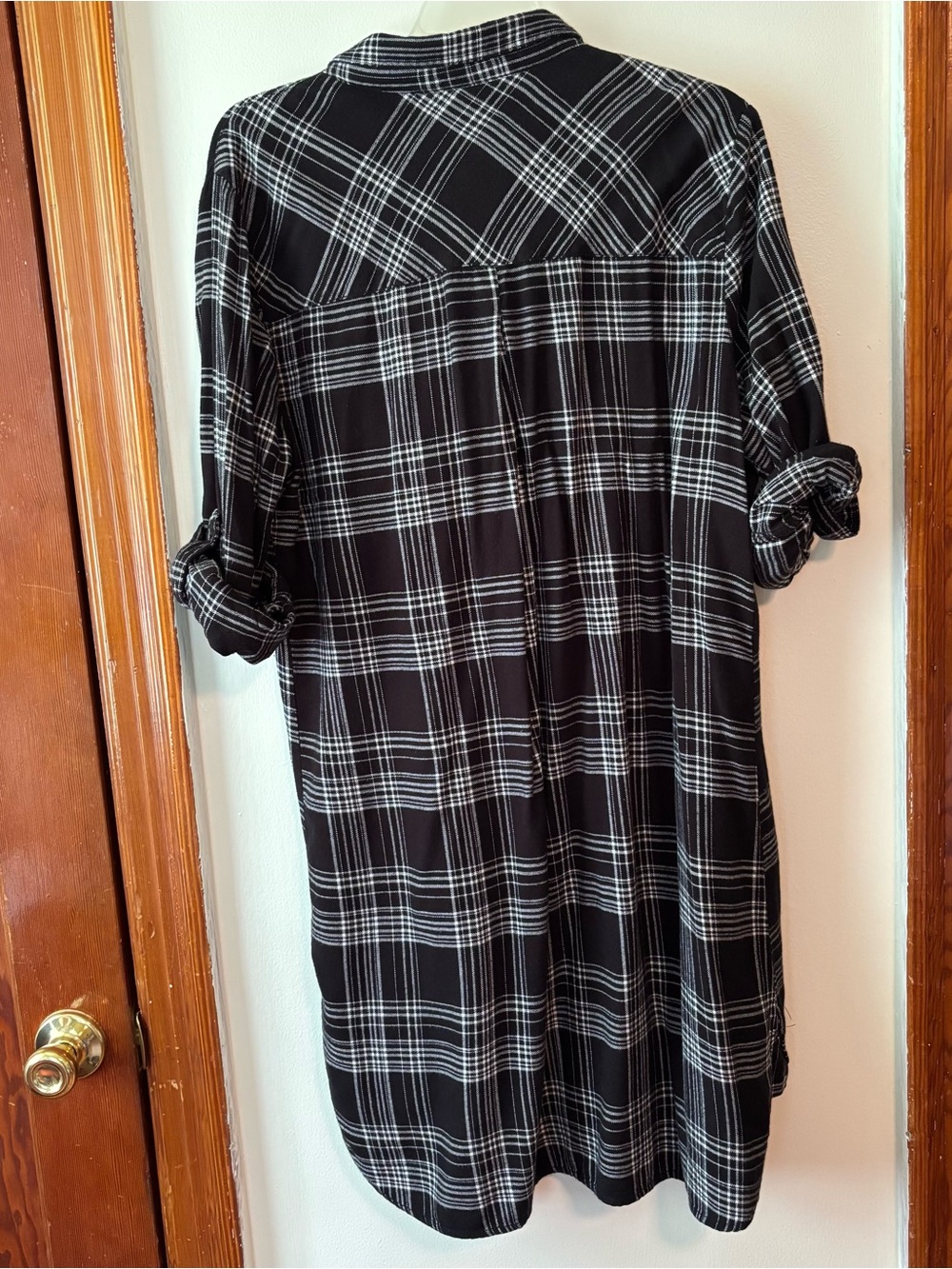 beachlunchlounge Black and White Plaid Shirt - Picture 6 of 6